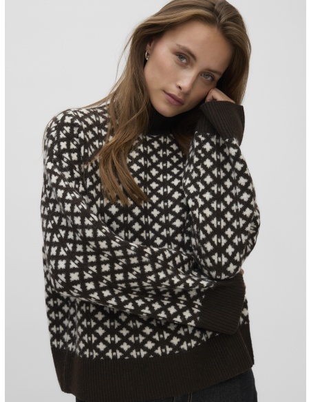 Pull Chocolate VMBIRCH Vero Moda - 1 | TOPS